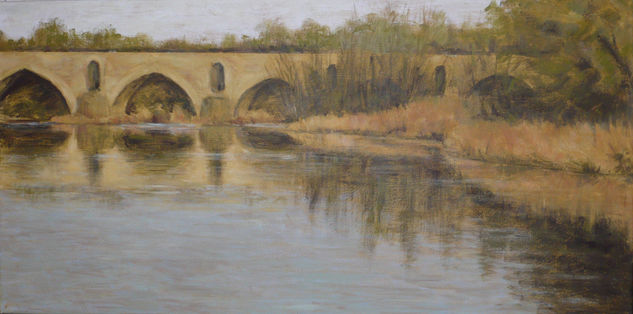 PUENTE DE ZAMORA Acrylic Canvas Landscaping