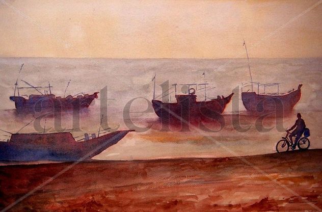 BARCAS DE PESCA EN SANGA GAJAR