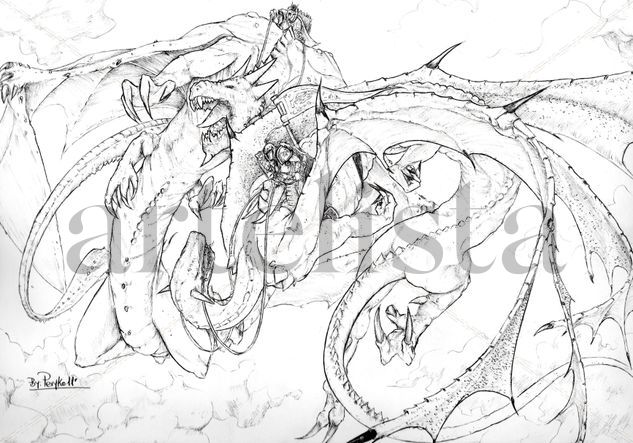 Lucha de Dragones Ink