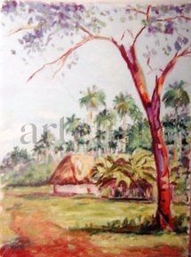 Paisaje Cubano Oil Canvas Landscaping