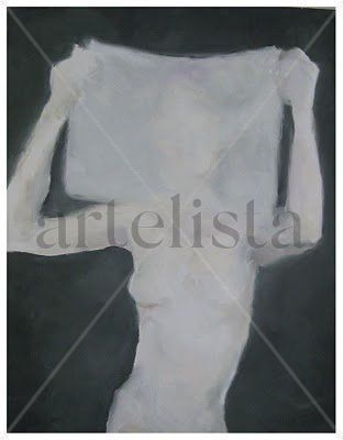 Existencia Oil Paper Figure Painting