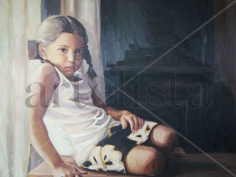 Niña de trenzas