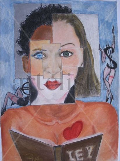 princesas profesionales ley corazon putas mujeres amor sexo Pastel Papel Retrato