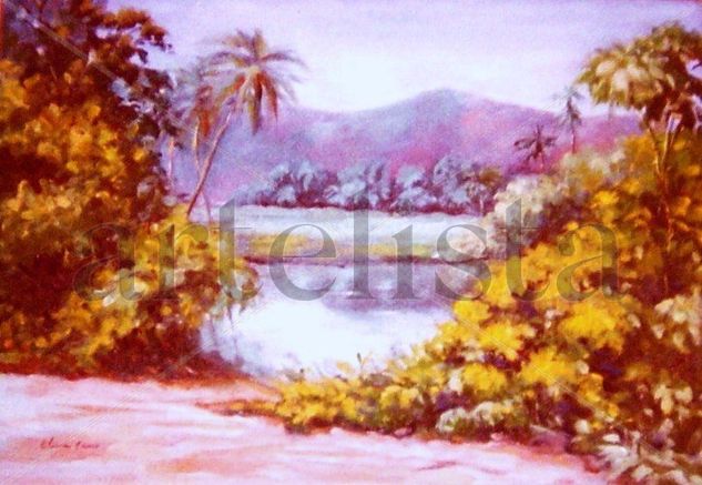 Paisaje Venezolano Oil Canvas Landscaping