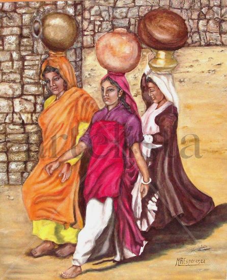 Mujeres árabes Oil Canvas Landscaping