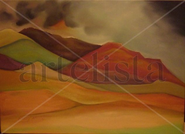 SERIE MONTAÑAS- EL COLOR ES MÁS Oil Canvas Landscaping