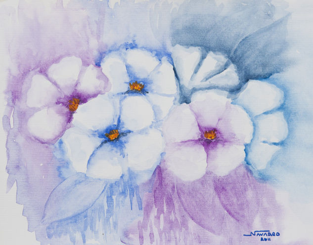 Sin título Watercolour Paper Floral Painting