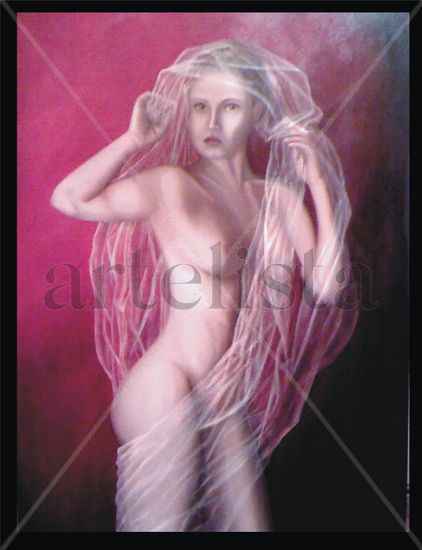 MUJER EN ROJO Oil Canvas Nude Paintings