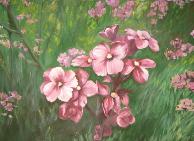 flores silvestres Oil Canvas Floral Painting