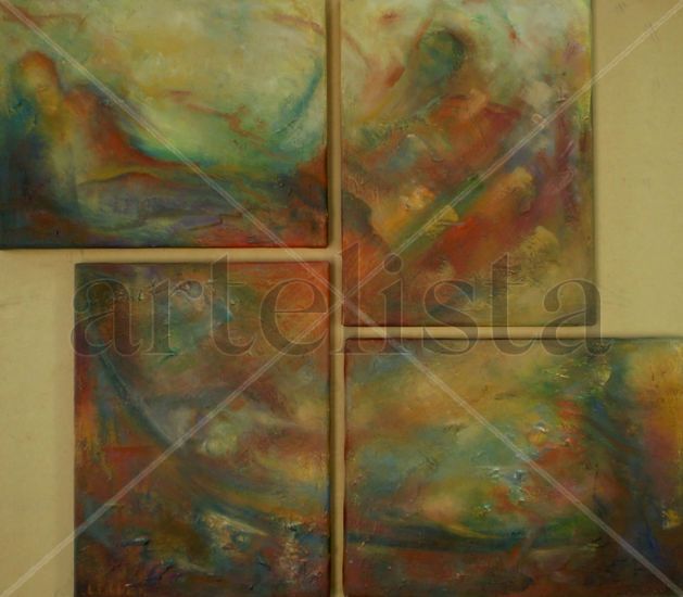 Diálogo con el Universo - Políptico - Oil Canvas Others