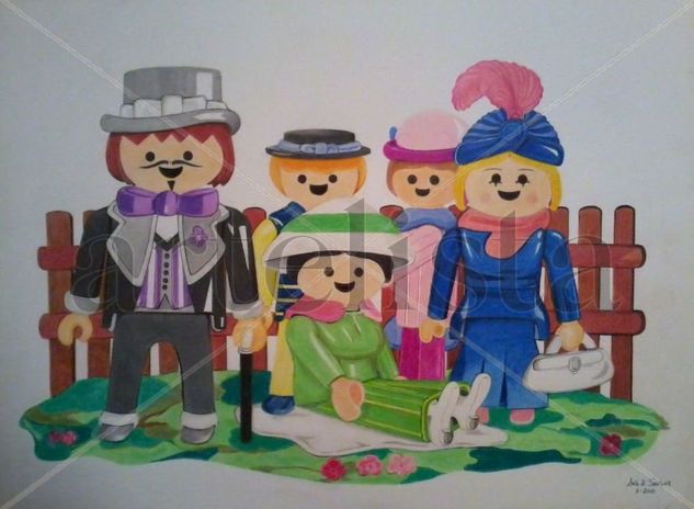 Familia Playmobil Lápiz