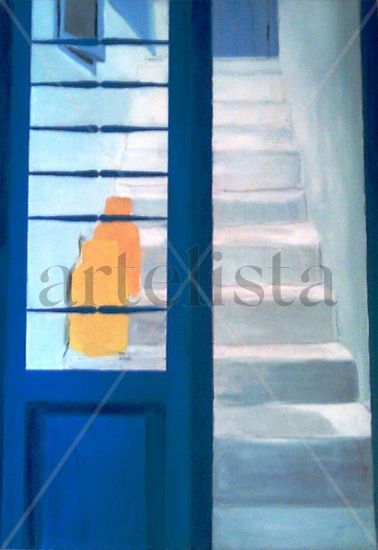 Puerta Isla de Paros Oil Canvas Landscaping