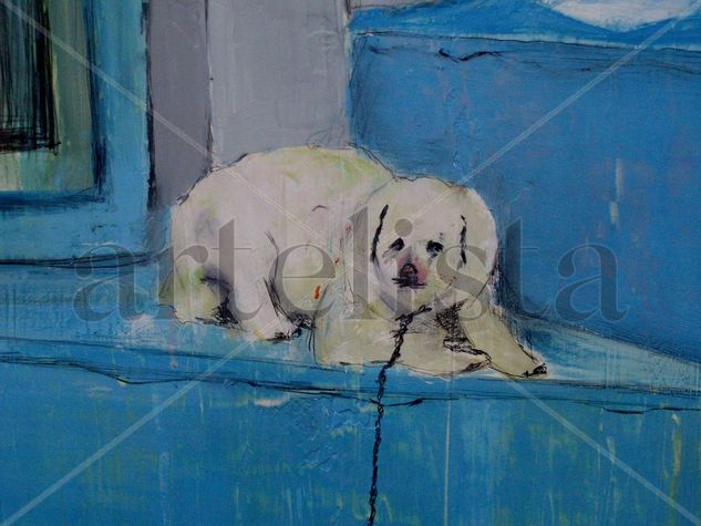 Detalle perro griego Oil Canvas Animals