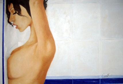 En el baño