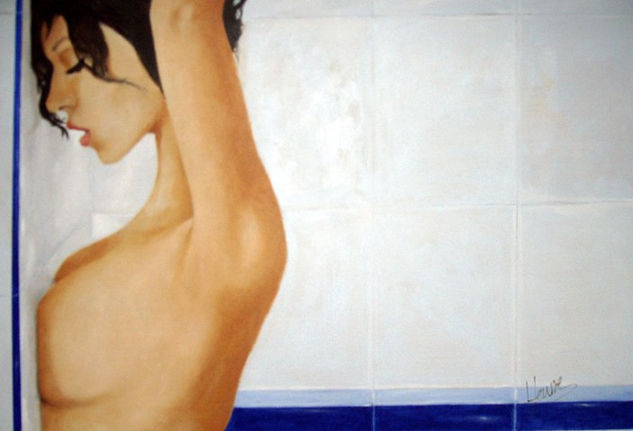 En el baño Oil Canvas Figure Painting