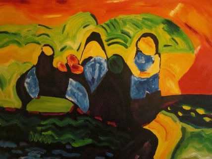 Familia en el campo