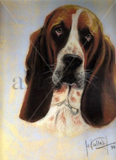 Basset Pastel Paper Animals