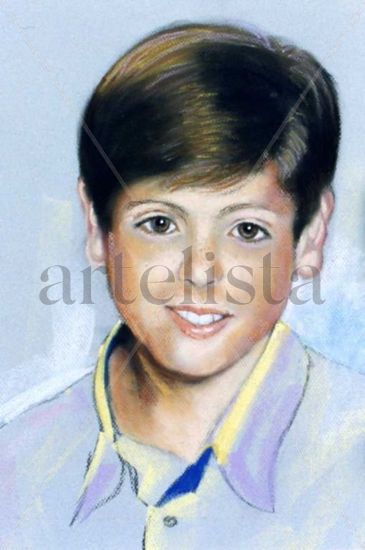 Retrato Pastel Canvas Portrait