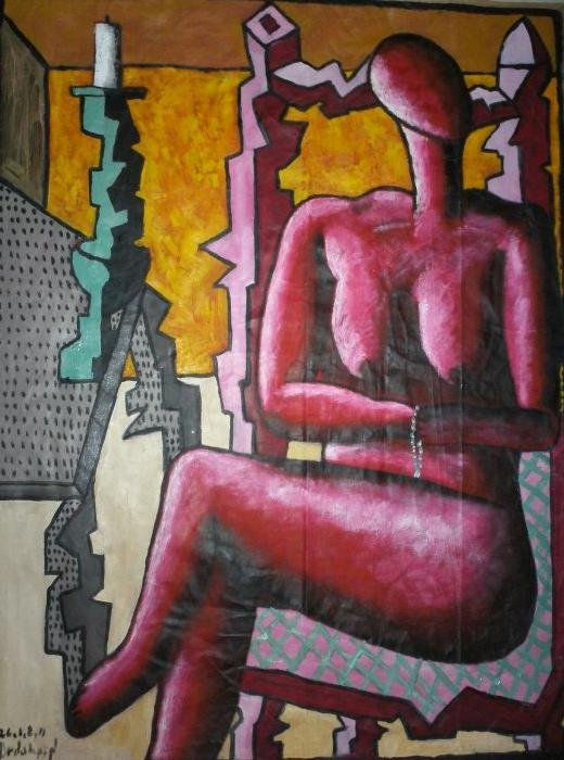 mujer y vela 2