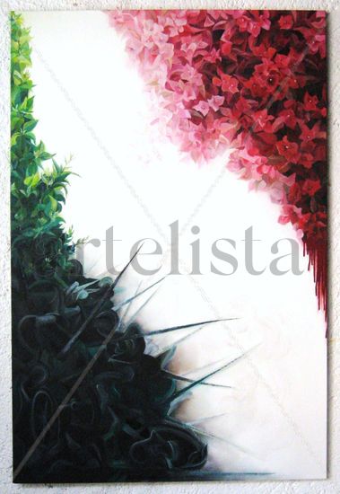 ...del estruendo surge la flor Oil Canvas Others