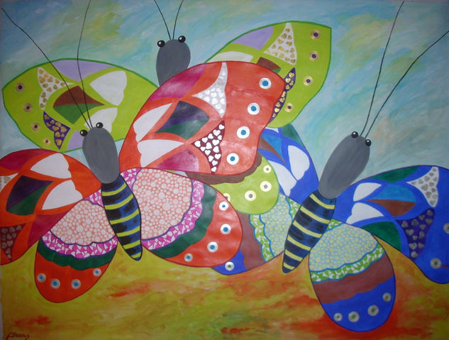 El regreso de las Mariposas de febrero Acrylic Paper Animals