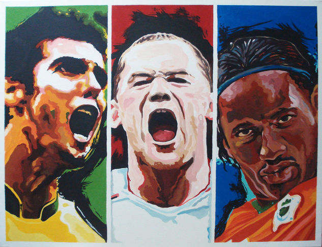 mundial 2010 Oil Canvas Portrait