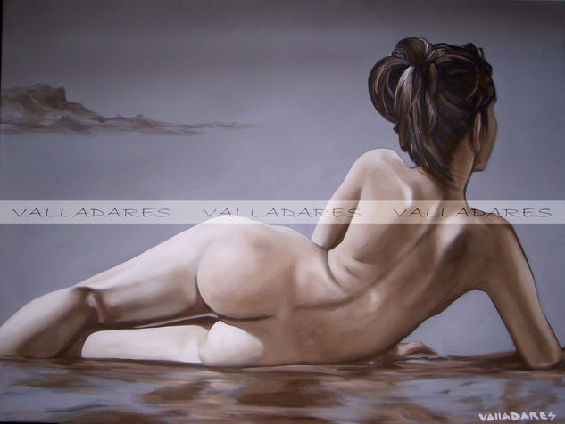 Recostada Oil Canvas Figure Painting