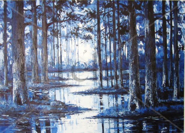 Bosque en espatula Oil Canvas Landscaping