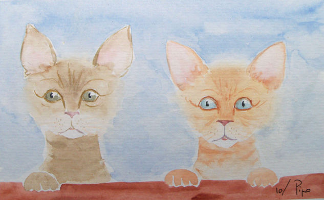 dos hermanos Watercolour Paper Animals