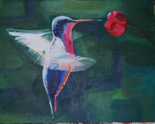 colibrí Acrylic Canvas Landscaping