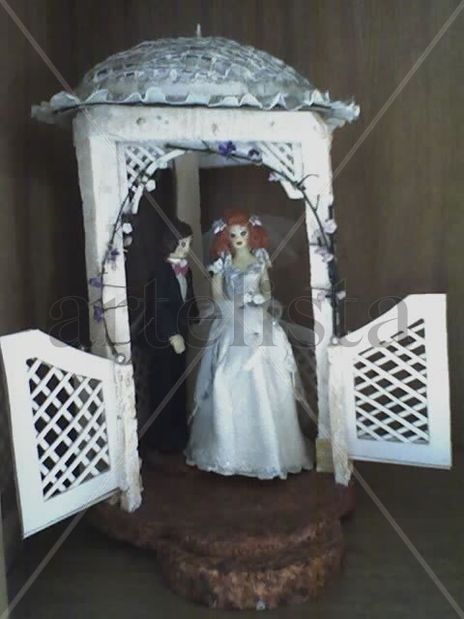 Novios en glorieta
