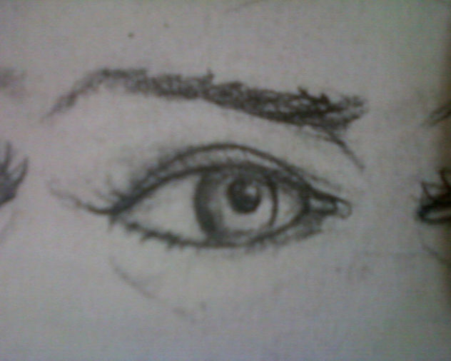 ojos a lapiz