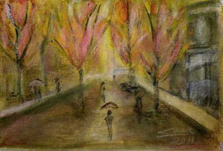 lluvia de otoño Watercolour Others Others