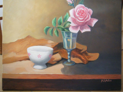 Rosa en copa