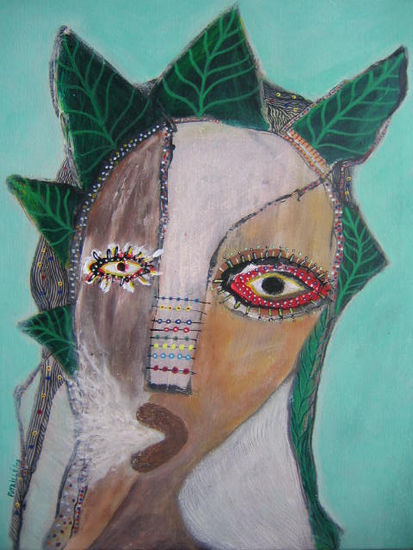 Novia del Habano Mixed media Canvas Others