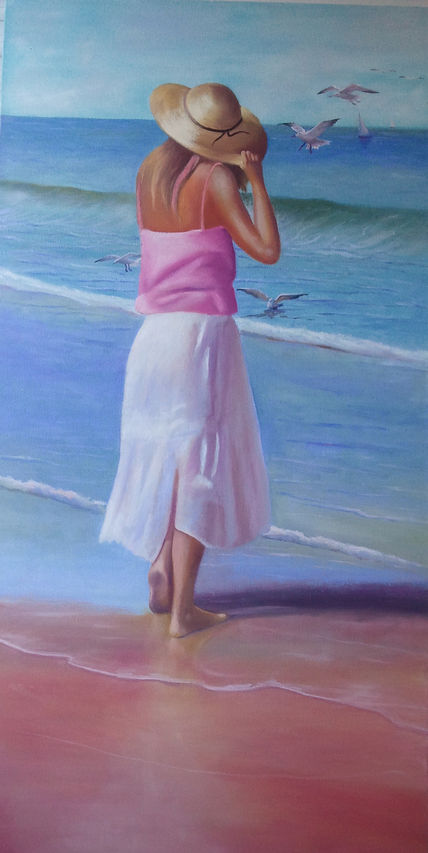 Chica en la orilla