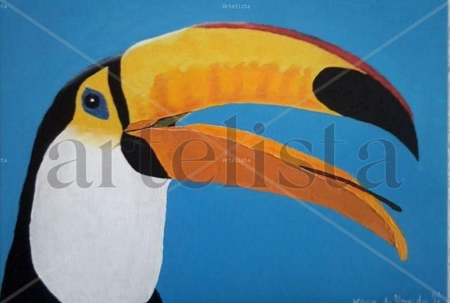 Tucan brasileño Oil Canvas Animals