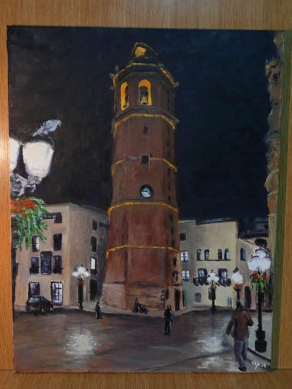 el Fadrí (nocturno) Óleo Lienzo Paisaje