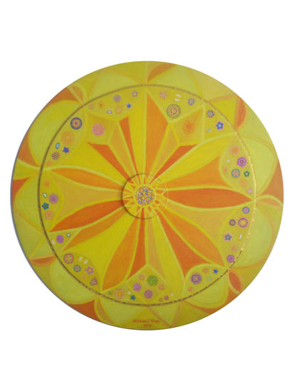 "Circulo Magico" -  (Serie Mandalas) Óleo Lienzo Otros