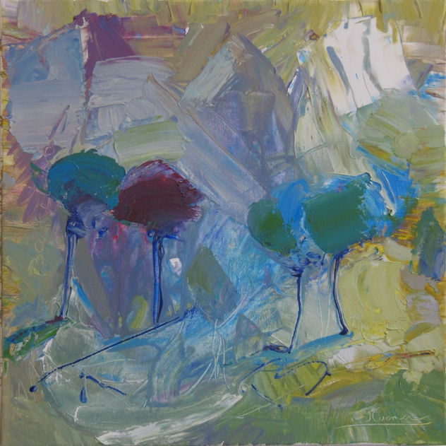 PAISAJE CON ÁRBOLES  (Verano)