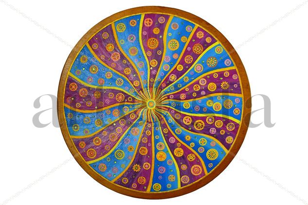 "Mandala" Oil Panel Others