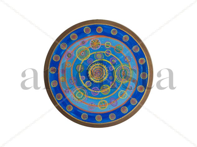 "Mandala" Óleo Tabla Otros