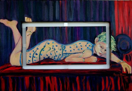 Mulher a descansar