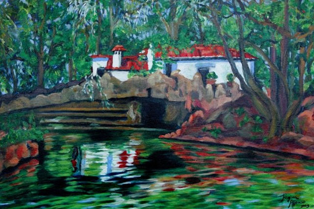 No teu reflexo eu me revejo... Oil Canvas Landscaping