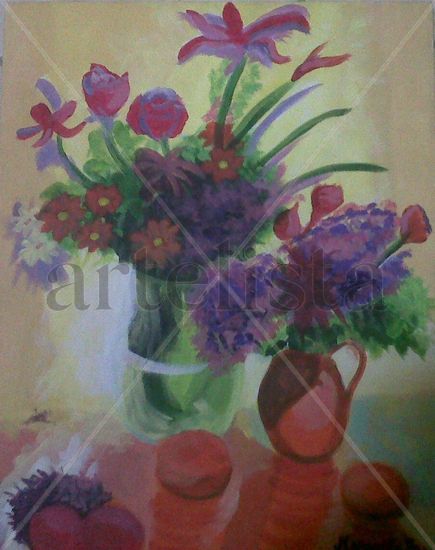 marchitas Acrylic Canvas Floral Painting