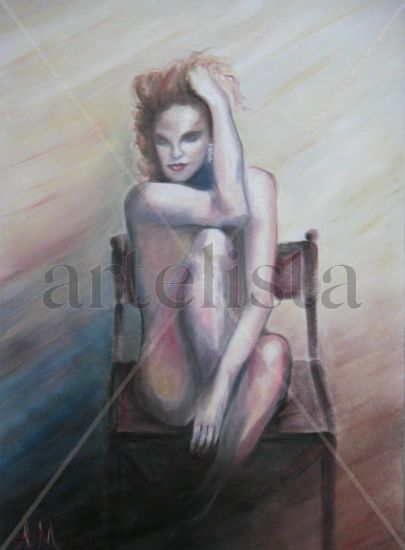 Charlize Oil Paper Nude Paintings