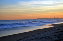 atardecer en playa...