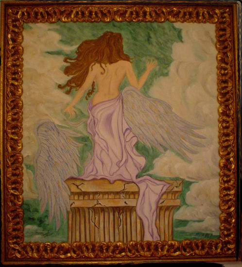 Ángel Oil Canvas Figure Painting