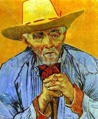 Le vieux paysan: Patience Escalier (Retrato de viejo campesino) Óleo Lienzo Retrato