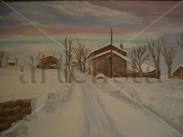 l,arriba de la neu Oil Canvas Landscaping